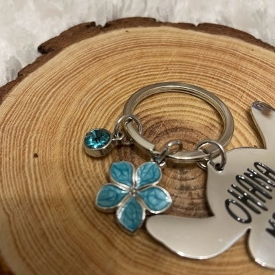 Porta-chaves Stitch “Ohana Means Family” Azul