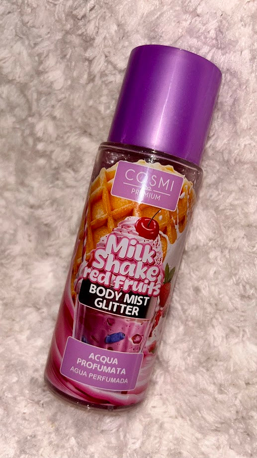 Body Mist Glitter Milk Shake