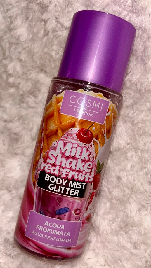 Body Mist Glitter Milk Shake